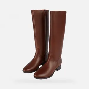 Brown women's boots Geox Felicity - Women's