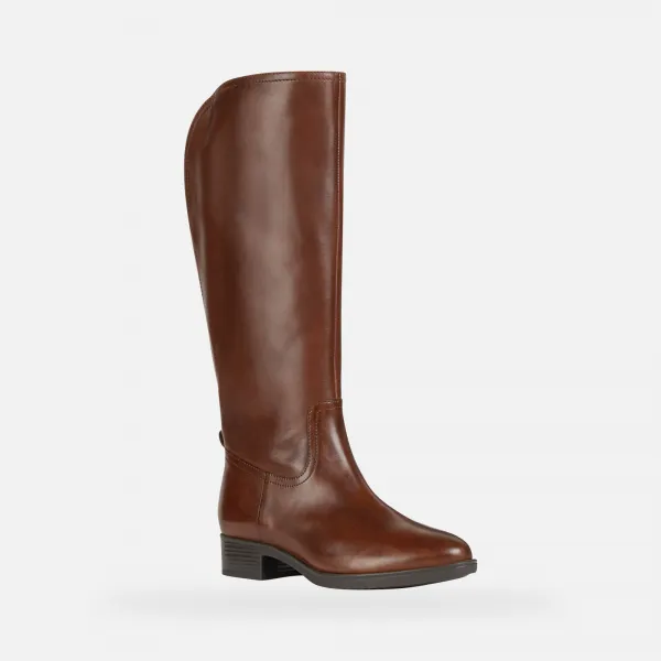 Brown women's boots Geox Felicity - Women's