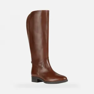 Brown women's boots Geox Felicity - Women's