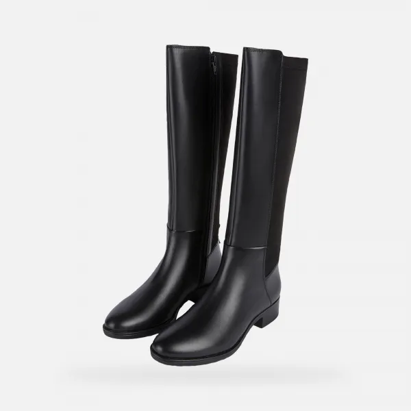 Black women's boots Geox Felicity - Women's