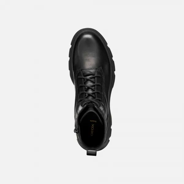Black Women's Ankle Boots Geox Pluette - Ladies
