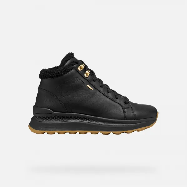 Geox Spherica ACTIF X2 Women's Black Sneakers - Women's