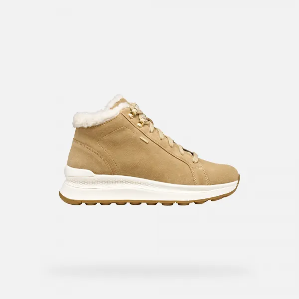 Light Brown Women's Geox Spherica Actif X2 Sneakers - Women's