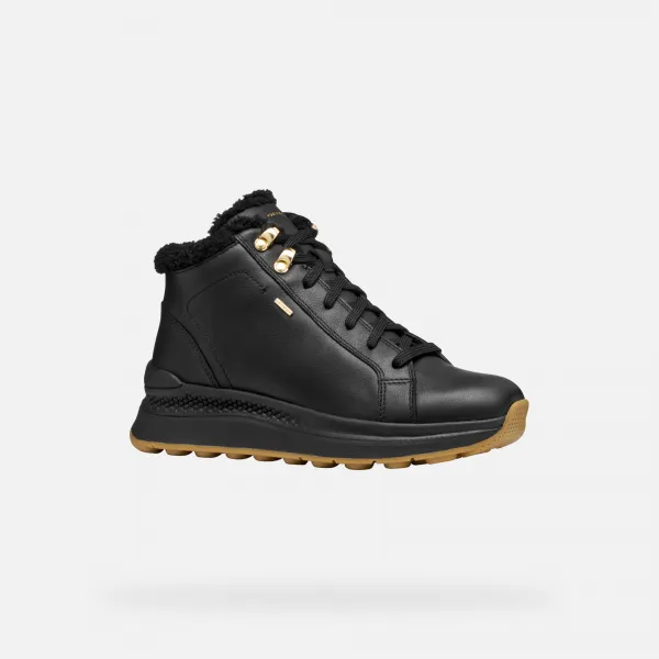 Geox Spherica ACTIF X2 Women's Black Sneakers - Women's