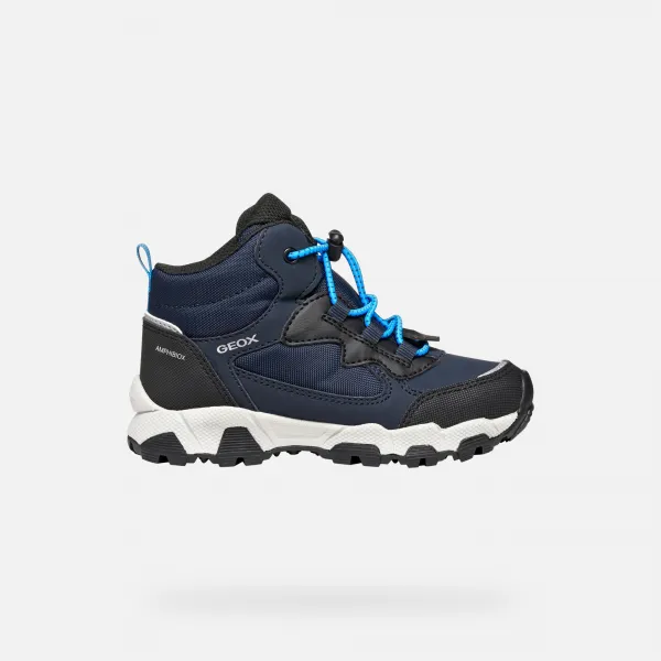 Dark blue boys' sneakers Geox Magnetar B ABX - Boys