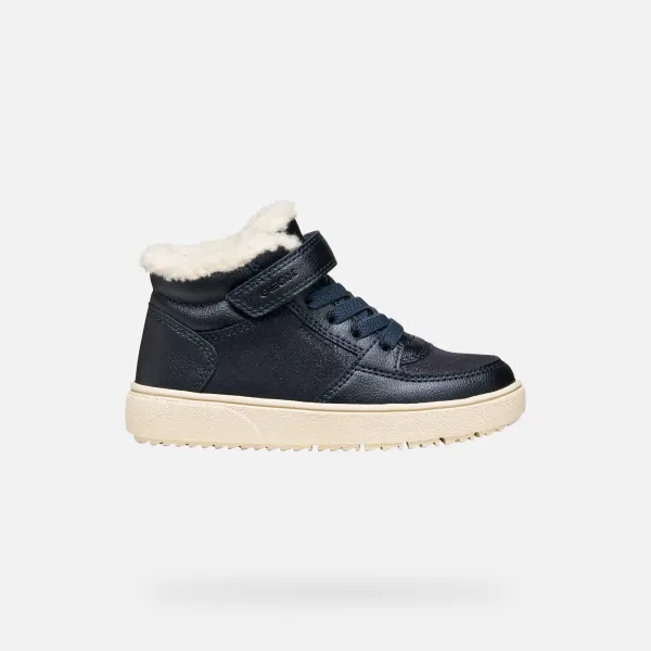 Dark Blue Girls' Geox Theleven B AB Sneakers - Girls
