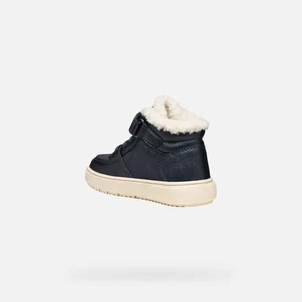 Dark Blue Girls' Geox Theleven B AB Sneakers - Girls