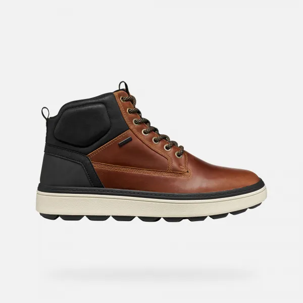 Geox Spherica ECUB-1.1 Men's Brown Ankle Boots - Mens