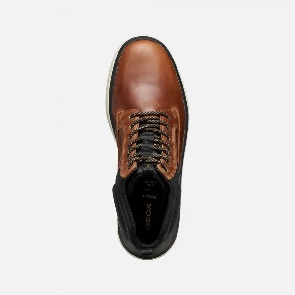 Geox Spherica ECUB-1.1 Men's Brown Ankle Boots - Mens