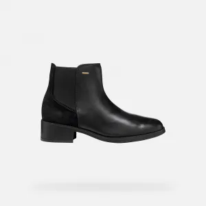 Black Women's Ankle Boots Geox Camexia NP ABX - Ladies