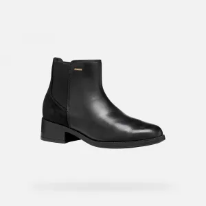 Black Women's Ankle Boots Geox Camexia NP ABX - Ladies
