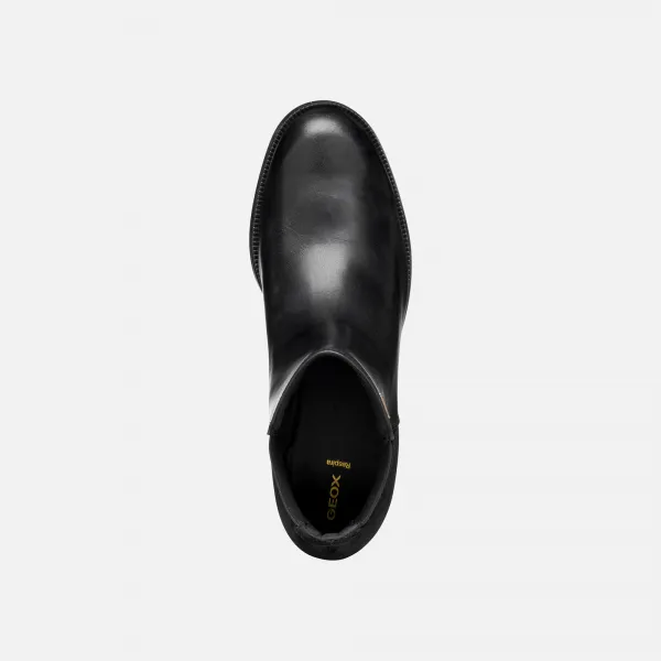Black Women's Ankle Boots Geox Camexia NP ABX - Ladies
