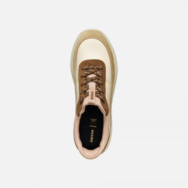 Beige Geox Spherica Plus Women's Sneakers - Women's
