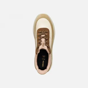 Beige Geox Spherica Plus Women's Sneakers - Women's