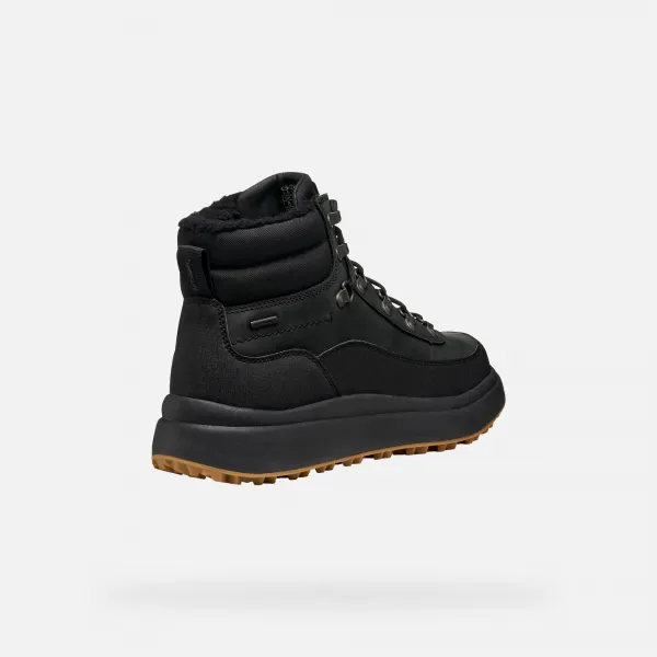 Black Men's Ankle Boots Geox Granito + GRIP B A - Men's