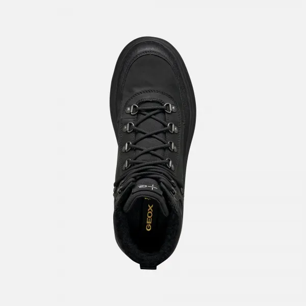 Black Men's Ankle Boots Geox Granito + GRIP B A - Men's