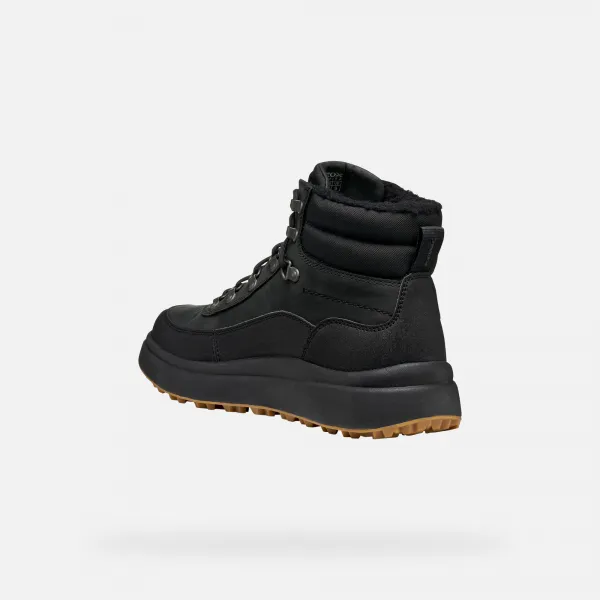 Black Men's Ankle Boots Geox Granito + GRIP B A - Men's