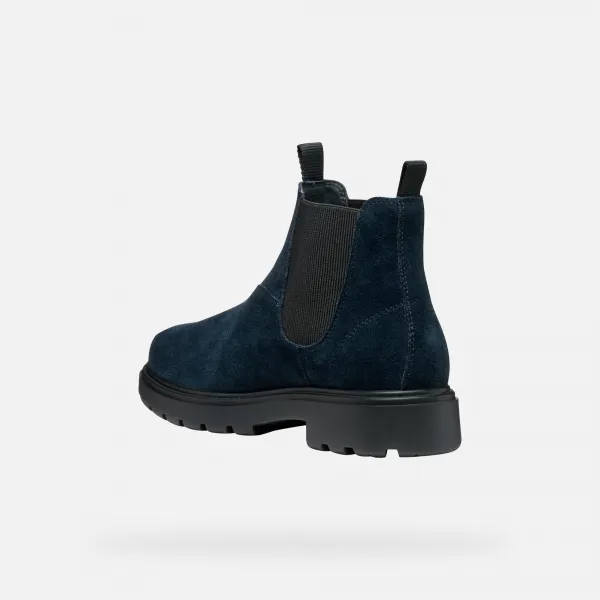 Geox Spherica EC7 Men's Ankle Boots Navy Blue - Mens
