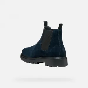 Geox Spherica EC7 Men's Ankle Boots Navy Blue - Mens