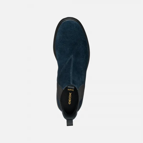 Geox Spherica EC7 Men's Ankle Boots Navy Blue - Mens