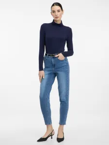 Navy Blue Women's T-Shirt with Turtleneck ORSAY - Women's