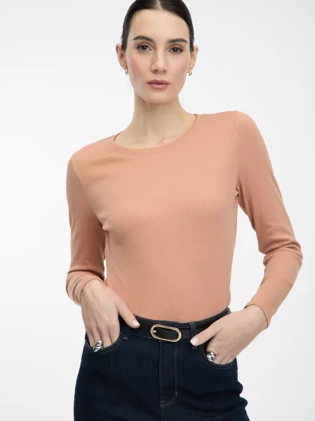 Light Brown Women's Long Sleeve T-Shirt ORSAY - Women's