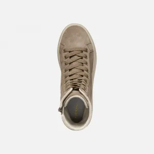 Beige women's ankle boots Geox Spherica Ec4.1 - Women's