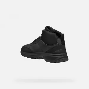 Men's Black Sneakers Geox Senales ABX - Mens