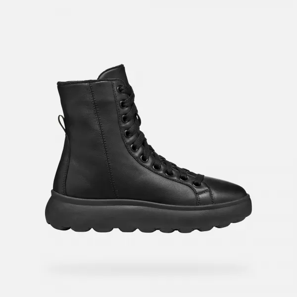 Geox Spherica EC4.1 Black Women's Ankle Boots - Women's