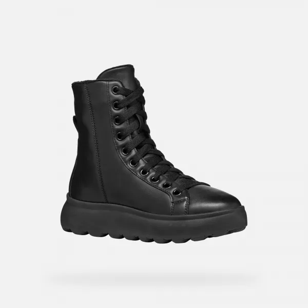Geox Spherica EC4.1 Black Women's Ankle Boots - Women's