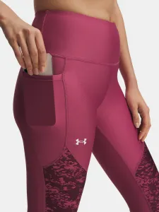 Under Armour Tech Print Panel Ankle Leg-RED Leggings - Women's