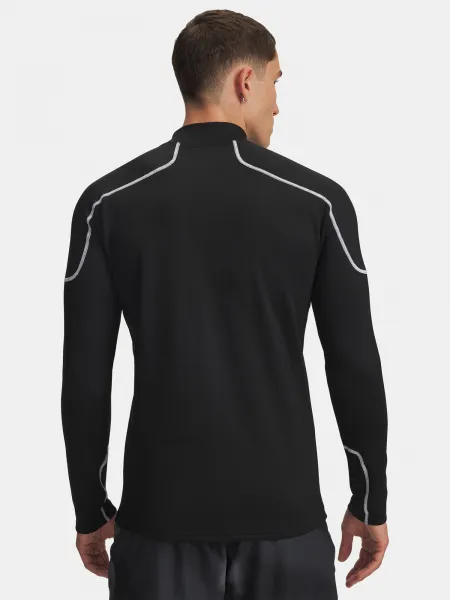 Men's Under Armour Cold Weather Grid LS Mock-BLK T-Shirt - Men's