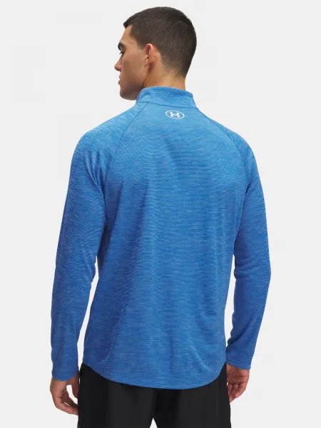 Men's Under Armour UA Tech Textured 1/2 Zip-BLU T-Shirt - Men's