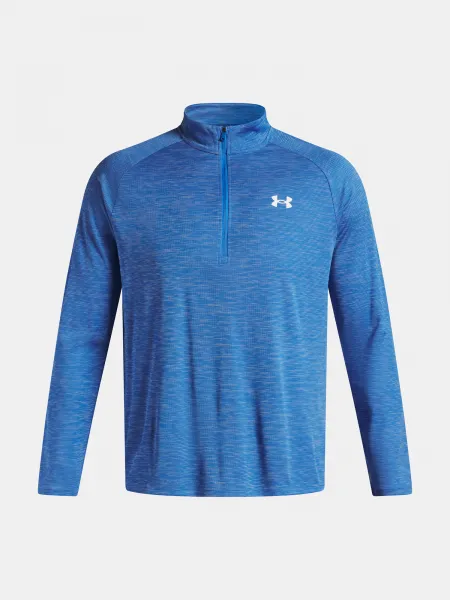 Men's Under Armour UA Tech Textured 1/2 Zip-BLU T-Shirt - Men's