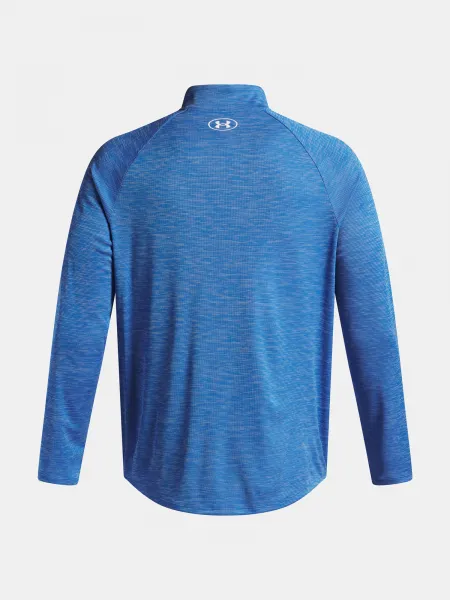 Men's Under Armour UA Tech Textured 1/2 Zip-BLU T-Shirt - Men's