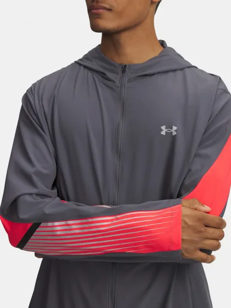 Men's Under Armour UA Velociti Storm Hooded Jacket Jkt-GRY - Mens