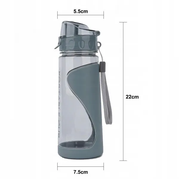 Livefy fľaša na vodu Fitcup 600 ml, modrá