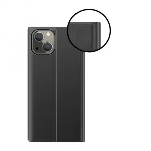 MG Sleep Case knižkové puzdro na iPhone 13 mini, čierne