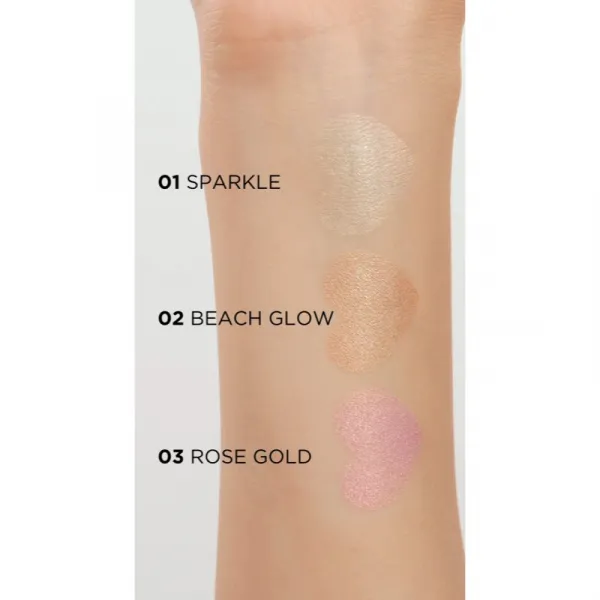 Eveline Cosmetics Feel The Glow rozjasňovač odtieň 02 Beach Glow 4,2 g