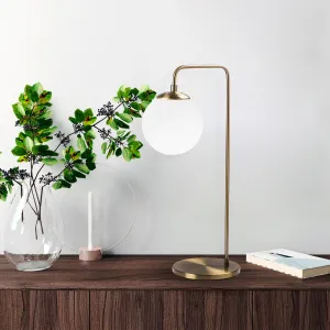 Opviq Stolní lampa Viran vintage zlatá/mléčné sklo