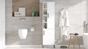 Kúpeľňová skrinka Houseland Vitale 02 biela