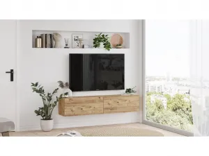 Závesný TV stolík Houseland Farfallo borovica Atlantic