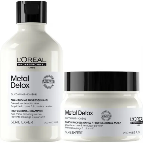 L’Oréal Professionnel Serie Expert Metal Detox darčeková sada pre farbené a poškodené vlasy