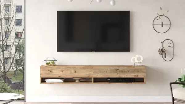 Závesný TV stolík Houseland Fredy borovica Atlantic