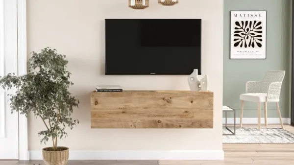Závesný TV stolík Houseland Fullio borovica Atlantic