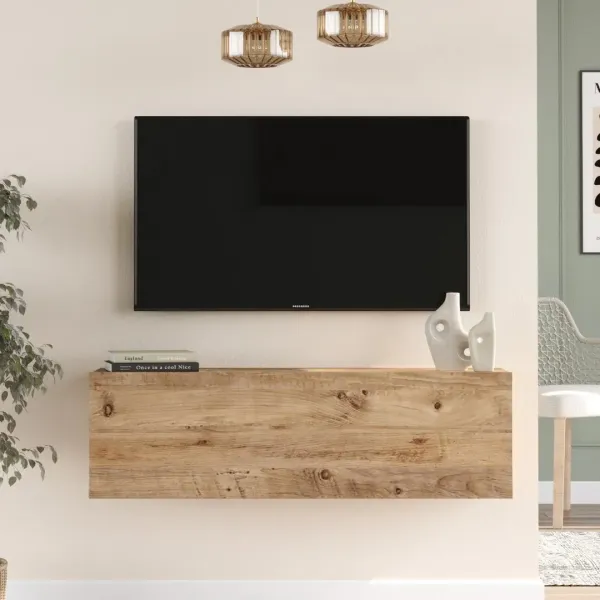 Závesný TV stolík Houseland Fullio borovica Atlantic