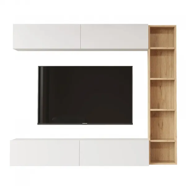 TV stena Houseland Cohen Dub Castello/biela