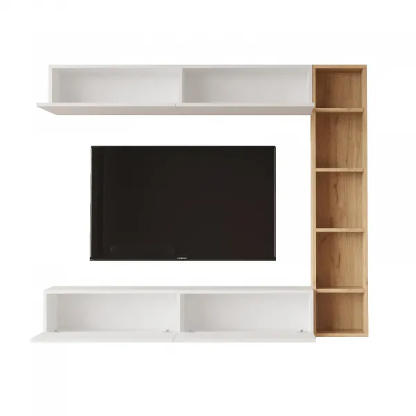 TV stena Houseland Cohen Dub Castello/biela