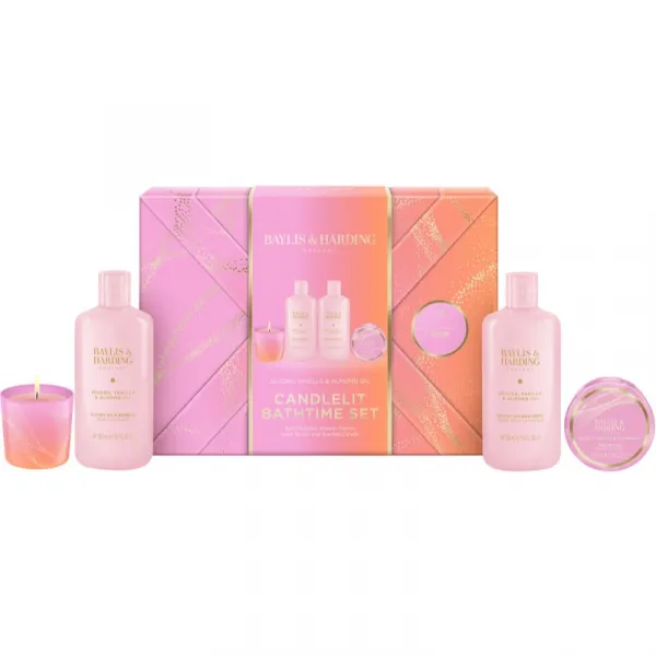 Baylis & Harding Jojoba, Vanilla & Almond Oil darčeková sada do kúpeľa
