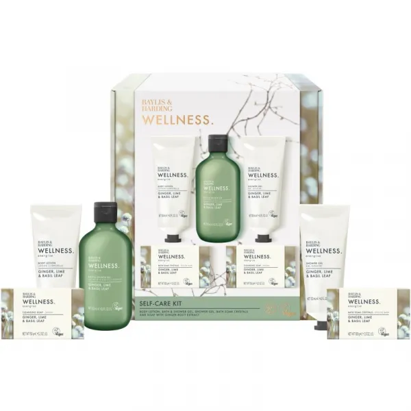 Baylis & Harding Wellness. Energise darčeková sada Ginger, Lime & Basil Leaf